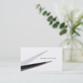 moderne gewone haarstylist haarscharen visitekaartje (Staand voorkant)
