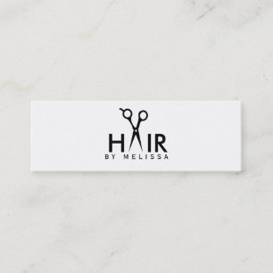 moderne gewone haarstylist met haarstylist salon g mini visitekaartje