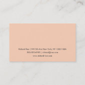 Moderne gewone professionele Oranje Visitekaartjes (Achterkant)