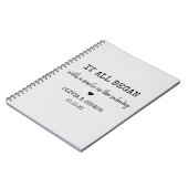 Moderne gewoonte waar het allemaal begon Valentijn Notitieboek (Linkerzijde)