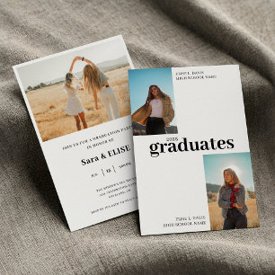 Moderne gezamenlijke diploma-uitreikingsfeest, vie kaart