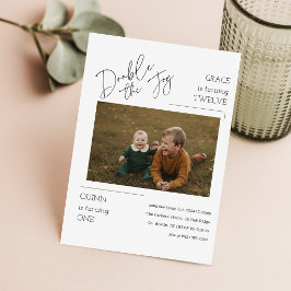 Moderne gezamenlijke foto kinderen broers en zuste kaart