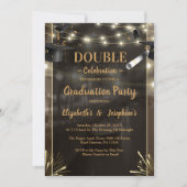 Moderne Gezamenlijke Graduation Party 2025 Kaart (Voorkant)
