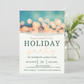 Moderne gezellige feestelijke feestdag kaart (Staand voorkant)