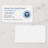Moderne gezinsarts visitekaartje (Voorkant / Achterkant)
