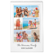 Moderne Gezinsfotocollage Kalender (Hoes)
