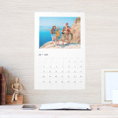 Moderne Gezinsfotocollage Kalender