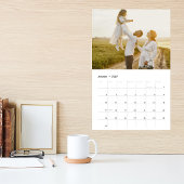 Moderne gezinsfotocollagekalender kalender