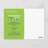 Moderne gezinshereniging briefkaart (Achterkant)