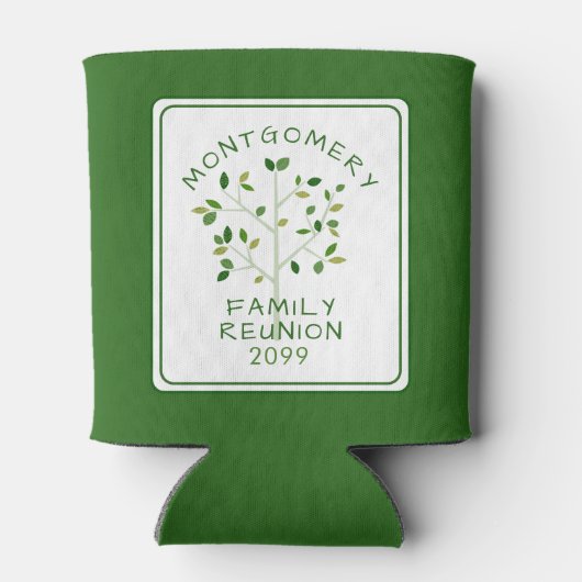 Moderne gezinshereniging - Gepersonaliseerd overzi Blikjeskoeler (Achterkant)