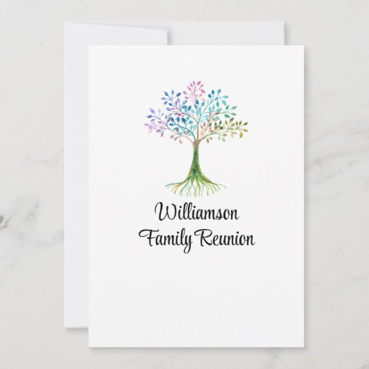 Moderne gezinshereniging kaart (Achterkant)