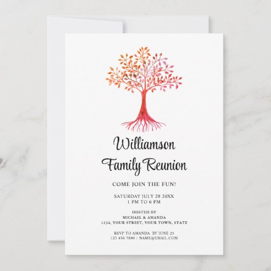 Moderne gezinshereniging kaart (Voorkant)