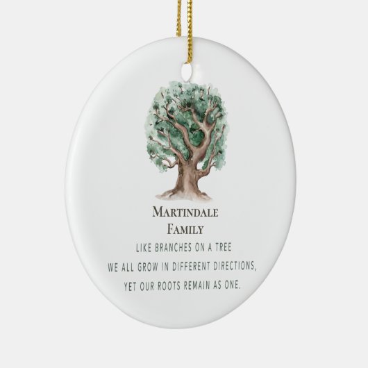 Moderne gezinshereniging monogrammen keramisch ornament (Rechts)