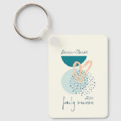 Moderne gezinshereniging sleutelhanger (Voorkant)