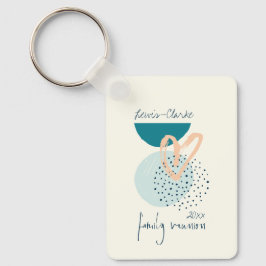 Moderne gezinshereniging sleutelhanger