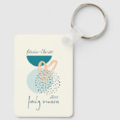 Moderne gezinshereniging sleutelhanger (Achterkant)