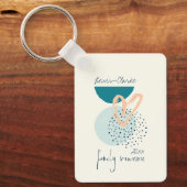 Moderne gezinshereniging sleutelhanger (Voorkant)