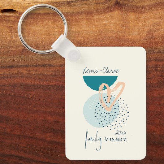 Moderne gezinshereniging sleutelhanger (Voorkant)