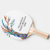 Moderne gezinshereniging tafeltennisbatje (Zijkant)