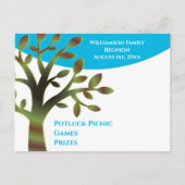 Moderne gezinshereniging uitnodiging briefkaart (Voorkant)