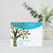 Moderne gezinshereniging uitnodiging briefkaart (Staand voorkant)