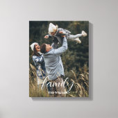 Moderne gezinsmomenten Persoonlijk startpunt Canvas Afdruk (Voorkant)