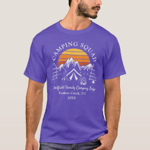 Moderne gezinsvakantie Matching papa kamperen T-shirt
