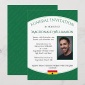 Moderne GHANA FUNERAL INVITATION Memorial Kaart (Voorkant / Achterkant)