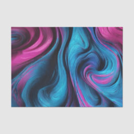 Moderne Gift Wrapping-Blauw en Roze- Tissuepapier