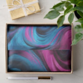 Moderne Gift Wrapping-Blauw en Roze- Tissuepapier (Geschenk)
