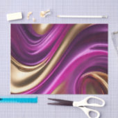 Moderne Gift Wrapping-Fuchsia Paarse en Gold- Tissuepapier (Craft)