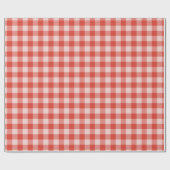 Moderne Ginger Red Buffalo Check Pset Holiday Cadeaupapier (Vlak)