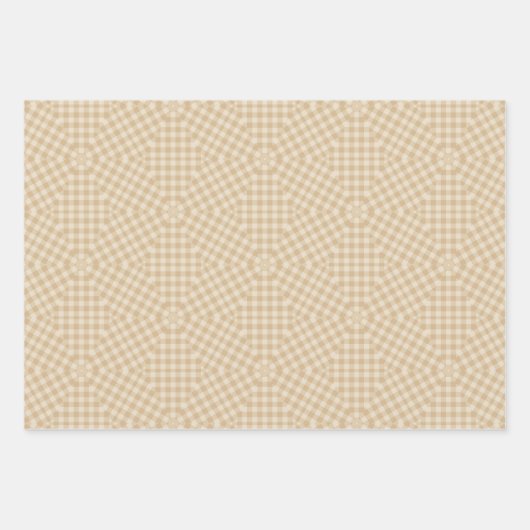 Moderne Gingham Patter Wrapping Papiervellen Inpakpapier Vel (Voorkant 2)