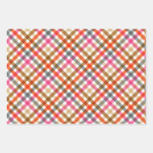 Moderne Gingham Verjaardag Inpakpapier Vel (Voorkant)