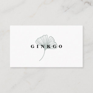 Moderne Ginkgo-blad Visitekaartje
