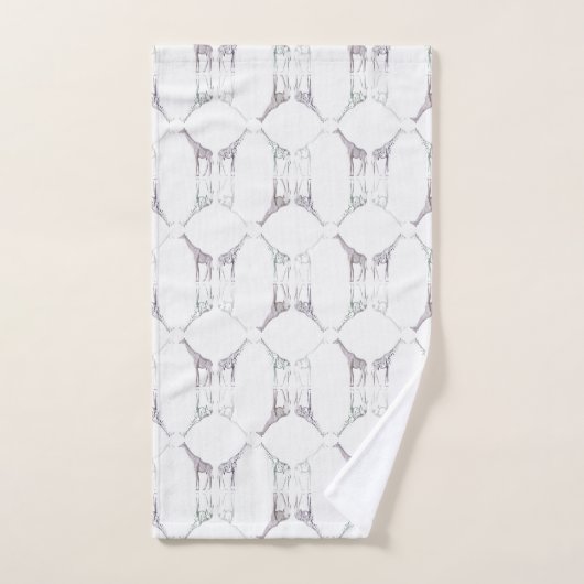 Moderne Giraffe Diamond Print Bad Handdoek (Handdoek)