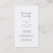 Moderne girale faux roze Glitter Bokeh Event Plann Visitekaartje (Achterkant)