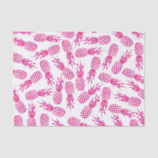 Moderne, girale fuchsia, schattig anananassispatro tissuepapier