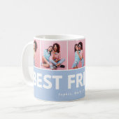 Moderne, girale multi-foetscripttrendbestvrienden koffiemok (Voorkant links)