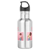 Moderne, girale multi-foetscripttrendbestvrienden waterfles (Achterkant)