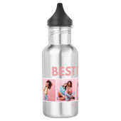 Moderne, girale multi-foetscripttrendbestvrienden waterfles (Links)