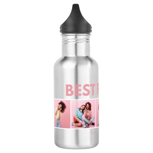 Moderne, girale multi-foetscripttrendbestvrienden waterfles  (Links)