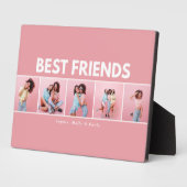 Moderne girale multi-foetuscript trendy bestvriend fotoplaat (Zijkant)