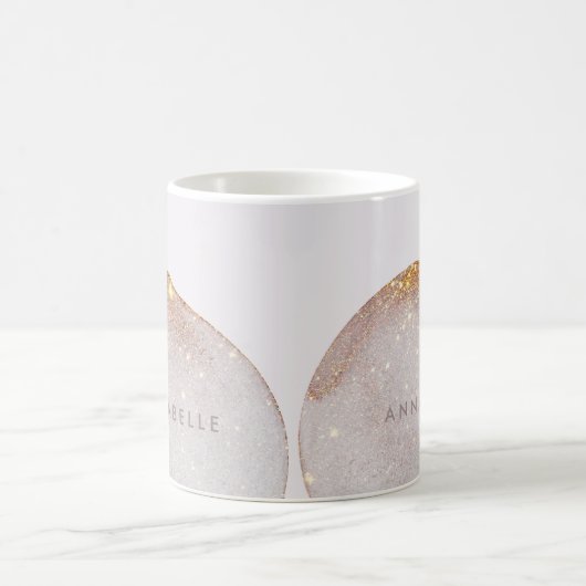 Moderne girale waterverf vormt eenvoudig elegant koffiemok (Center)