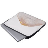 Moderne girale waterverf vormt eenvoudig elegant laptop sleeve (Voorkant onderkant)