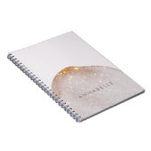 Moderne girale waterverf vormt eenvoudig elegant notitieboek (Rechterzijde)