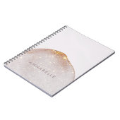 Moderne girale waterverf vormt eenvoudig elegant notitieboek (Linkerzijde)