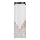 Moderne girale waterverf vormt eenvoudig elegant thermosbeker (Achterkant)