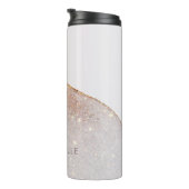 Moderne girale waterverf vormt eenvoudig elegant thermosbeker (Geroteerd rechts)