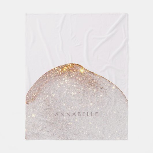 Moderne girale waterverf vormt eenvoudige elegan fleece deken (Voorkant)